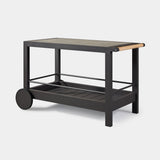 TAVOLA ALUMINUM Stone Bar Cart