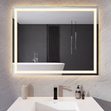 32-in. x 40-in. LED Front Lighting Bathroom Mirror with Defogger
