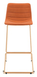 Adele Barstool (Set of 2) Orange & Gold