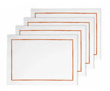 Embroidered Placemats - Terracotta