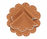 Placemats Round - Scallop Placemat Washable