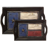 Texas Flag Tray 2PC Set