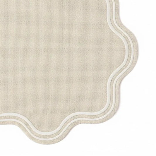Natural Placemats - Scalloped