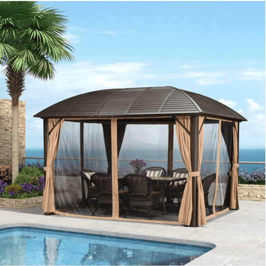 The Mosquito Net of 10' X 10' / 10' X 12' Hardtop Gazebo