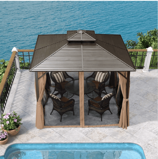 The Mosquito Net of 10' X 10' / 10' X 12' Hardtop Gazebo