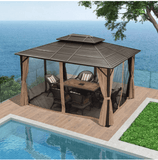 The Mosquito Net of 10' X 10' / 10' X 12' Hardtop Gazebo