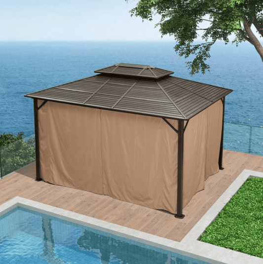 The Privacy Curtain for  10' X 10' / 10' X 12' Hardtop Gazebo