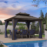The Privacy Curtain for Hardtop Gazebo
