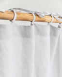 Light gray medium weight linen fabric (180 g/m2)