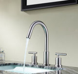 Roman 8 in. Widespread 2-Handle Bathroom Faucet in Brushed Nickel
