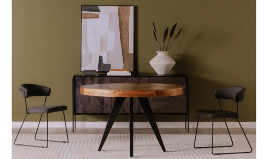 Parq Round Dining Table Amber