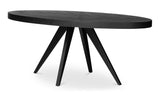 Parq Oval Dining Table Black