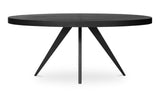 Parq Oval Dining Table Black