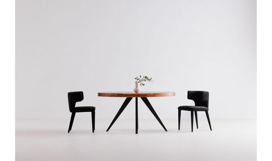 Parq Oval Dining Table Amber