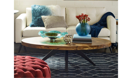 Parq Oval Coffee Table Amber