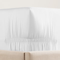 Purefect Fit Adjustable Sateen Fitted Sheet White