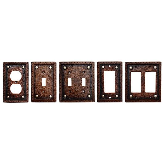 Tooled Resin w/ Stud Double Switch Wall Plate, 4 MOQ