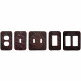 Tooled Resin Weaver Single Rocker Wall Switch Plate, 4 MOQ