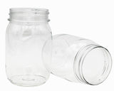 Tossware Regular Mouth 16oz Stackable Plastic Mason Jars