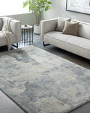 Adsila Teal Blue Thick Luxe Rug