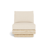 Tulum Travertine Armless Lounge Chair