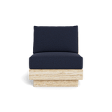 Tulum Travertine Armless Lounge Chair
