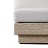 Tulum Travertine Armless Lounge Chair