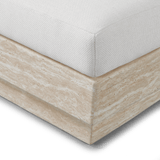 Tulum Travertine Armless Lounge Chair