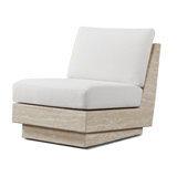 Tulum Travertine Armless Lounge Chair