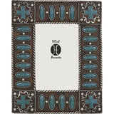 Turquoise Stones w/ Cross Picture Frame, 4 MOQ