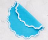 Turquoise Placemats - Scalloped