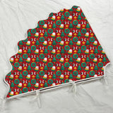 Printed Scalloped Christmas Tree Skirt