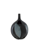 Let Us Twist the Glass Round Black Vase