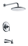 Meno Series Single-Handle 1-Spray Tub and Shower Faucet in Brushed Nickel