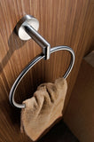 ANZZI Caster 2 Towel Ring, RHINO ALLOY Certified Stainless Steel & Zinc, Scratch Resistant Surface, 4 lb. Capacity, Multiple Finishes