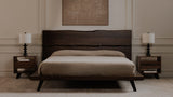 Madagascar King Platform Bed Dark Brown
