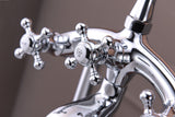 Suni 3-Handle Claw Foot Tub Faucet with Hand Shower