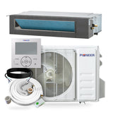 Pioneer® Quantum Ultra™ 17,000 BTU 20 SEER2 230V Ceiling Concealed Ducted Mini-Split Air Conditioner Inverter Heat Pump Full Set