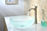 Canta Series 17 in. Bathroom Vessel Sink with Stain-Resistant Non-Porous Surface in Lustrous Translucent Red Glass