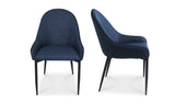 Lapis Dining Chair Dark Blue - Set Of Two