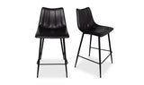 Alibi Counter Stool Matte Black - Set Of Two