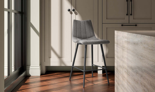 Alibi Counter Stool  Dark Grey-Set of Two