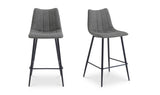 Alibi Counter Stool  Dark Grey-Set of Two