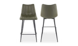 Alibi Counter Stool Dark Green - Set Of Two