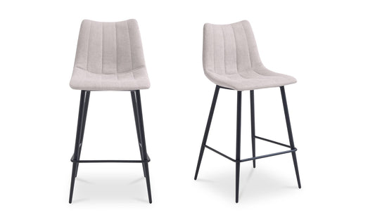 Alibi Counter Stool Beige-Set of Two