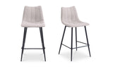 Alibi Counter Stool Beige-Set of Two