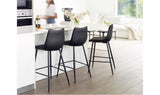 Alibi Barstool Matte Black - Set Of Two