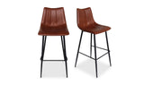 Alibi Barstool Brown - Set Of Two
