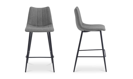Alibi Bar Stool Dark Grey-Set of Two