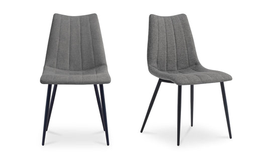 Alibi Dining Chair Dark Grey-Set of Two